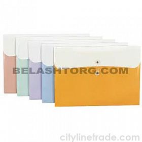 Папка-конверт А4 на заклепках  DELI, фиолетовая